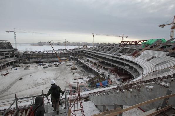 Wenn sie das Stadion auf Krestovsky Island in St. Petersburg öffnen