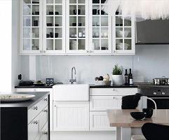 Wohnzimmer der Küche im skandinavischen Stil