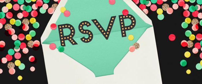 Einladung markiert RSVP: Entschlüsselung und Wert