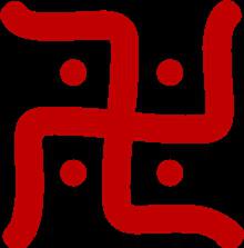 Das Symbol Kolovrat ist ein altes slawisches Zeichen